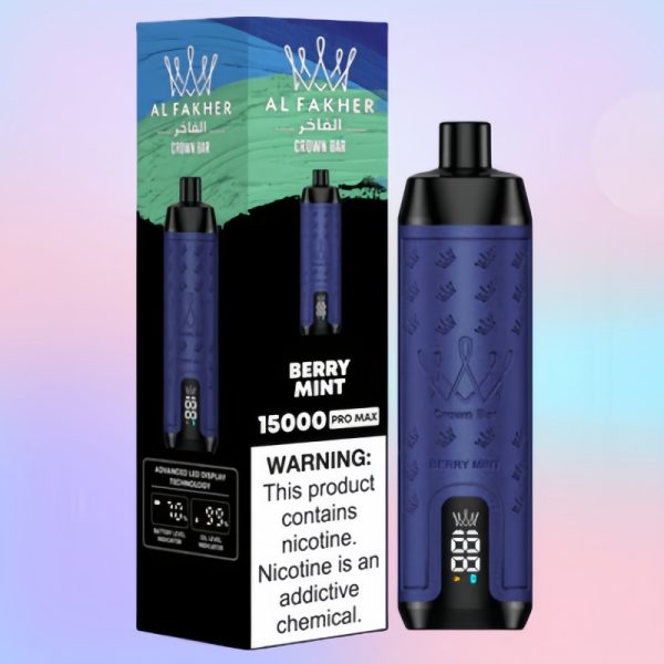 Al Fakher Crown Bar 15000 Berry Mint Al Fakher Crown Bar 15000 Berry Mint