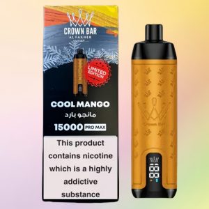 Al Fakher Crown Bar 15000 Cool Mango Geschmack Al Fakher Crown Bar 15000 Cool Mango Geschmack