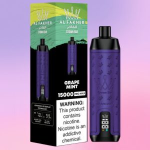 Al Fakher Crown Bar 15000 Grape Mint Al Fakher Crown Bar 15000 Grape Mint