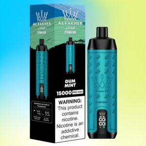 Al Fakher Crown Bar 15000 Gum Minze Geschmack