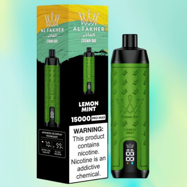 Al Fakher Crown Bar 15000 Lemon Mint Al Fakher Crown Bar 15000 Lemon Mint