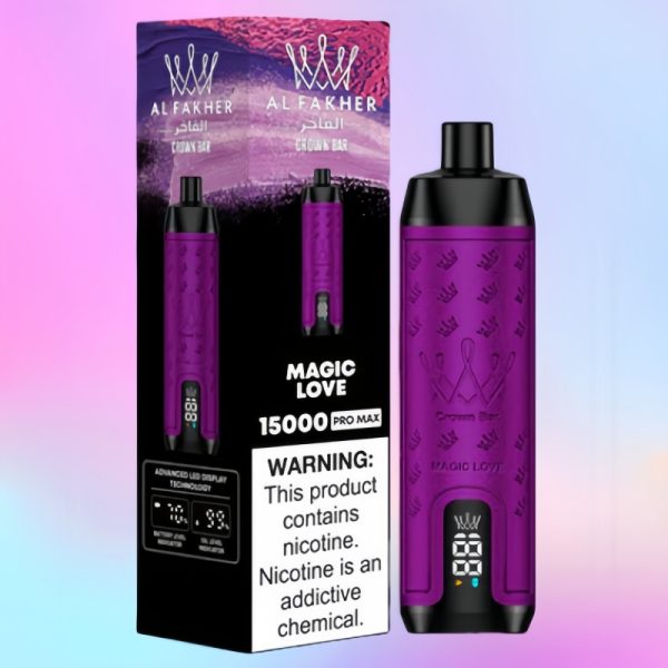 Al Fakher Crown Bar 15000 Magic Love Geschmack Al Fakher Crown Bar 15000 Magic Love Geschmack