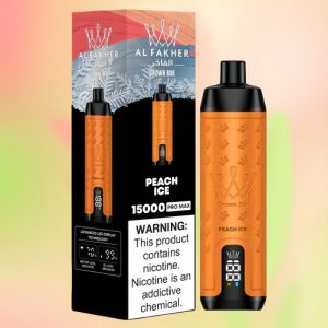 Al Fakher Crown Bar 15000 Peach Ice Geschmack Al Fakher Crown Bar 15000 Peach Ice Geschmack