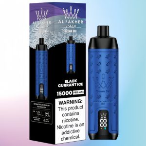 Crown Bar Al Fakher Vape 15000 Blackcurrant Ice Flavor