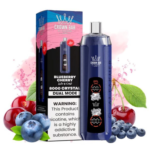 Al Fakher Crystal 8000 Blueberry Cherry Geschmack Al Fakher Crystal 8000 Blueberry Cherry Geschmack