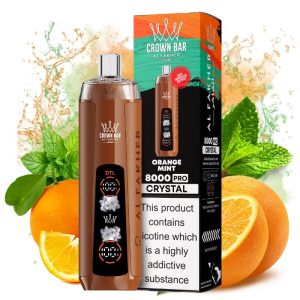 Al Fakher Crystal 8000 Orange Mint Geschmack Al Fakher Crystal 8000 Orange Mint Geschmack
