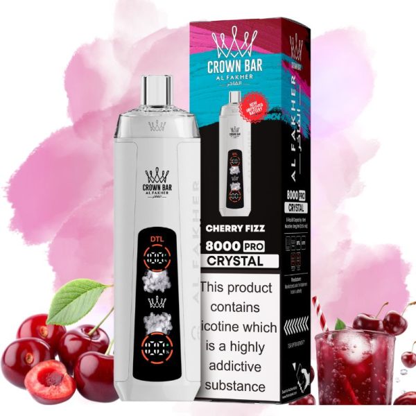 Al Fakher Crystal 8000 Cherry Fizz Flavor Al Fakher Crystal 8000 Cherry Fizz Flavor