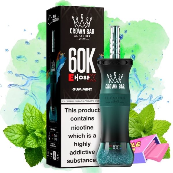 Al Fakher E-hose X 60000 Gum Mint Al Fakher E-hose X 60000 Gum Mint