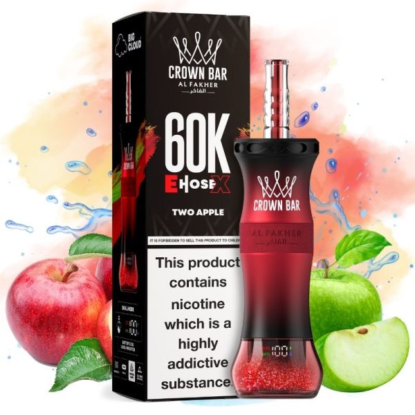 Al Fakher E-hose X 60000 Two Apple Al Fakher E-hose X 60000 Two Apple