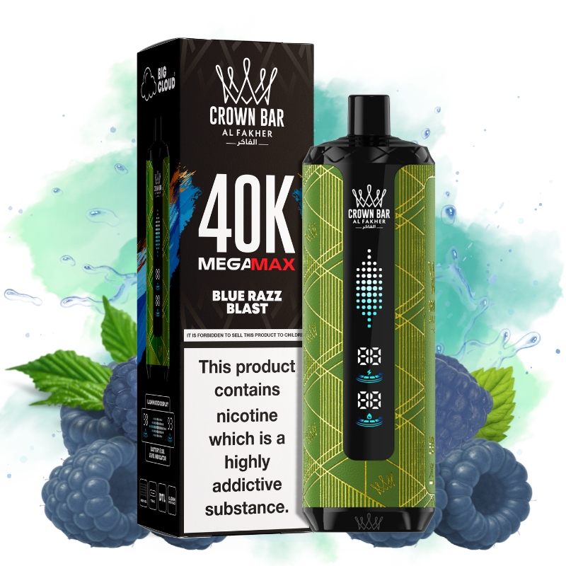 Al Fakher Mega Max 40000 Blue Razz Blast
