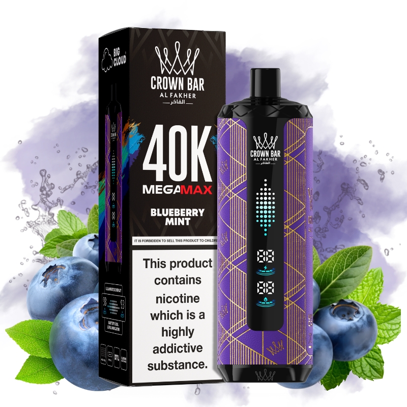 Al Fakher Mega Max 40000 Blueberry Mint