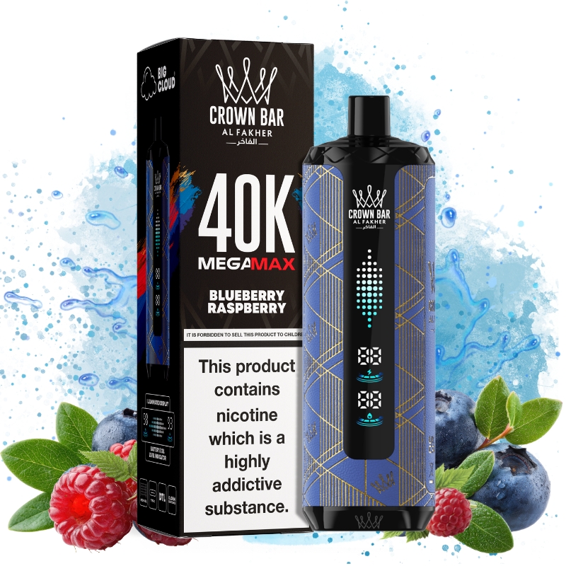 Al Fakher Mega Max 40000 Blueberry Raspberry