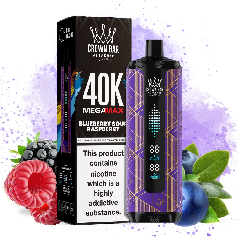 Al Fakher Mega Max 40000 Blueberry Sour Raspberry