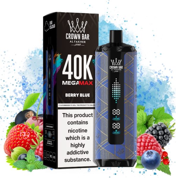 Al Fakher Mega Max 40000 Berry Blue Al Fakher Mega Max 40000 Berry Blue